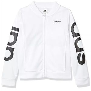 New Girl's Adidas Adi Bomber Jacket White